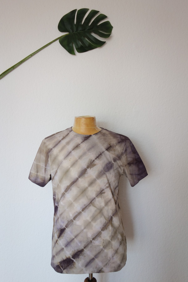 Batik Öko Shirt stripey plant